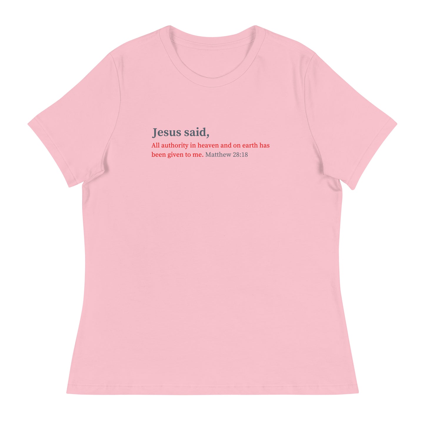 Jesus Said Women's Relaxed T-Shirt