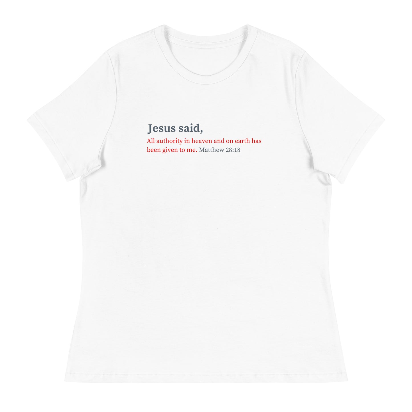 Jesus Said Women's Relaxed T-Shirt